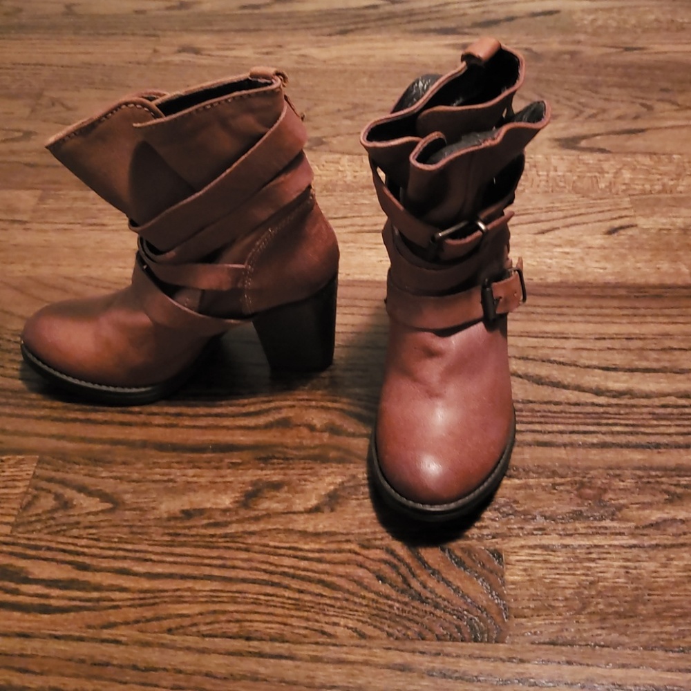 Steve madden leather ankle boots